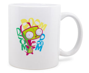 Nickelodeon Invader Zim "Doom Doom Doom" Ceramic Mug Exclusive | Holds 11 Ounces