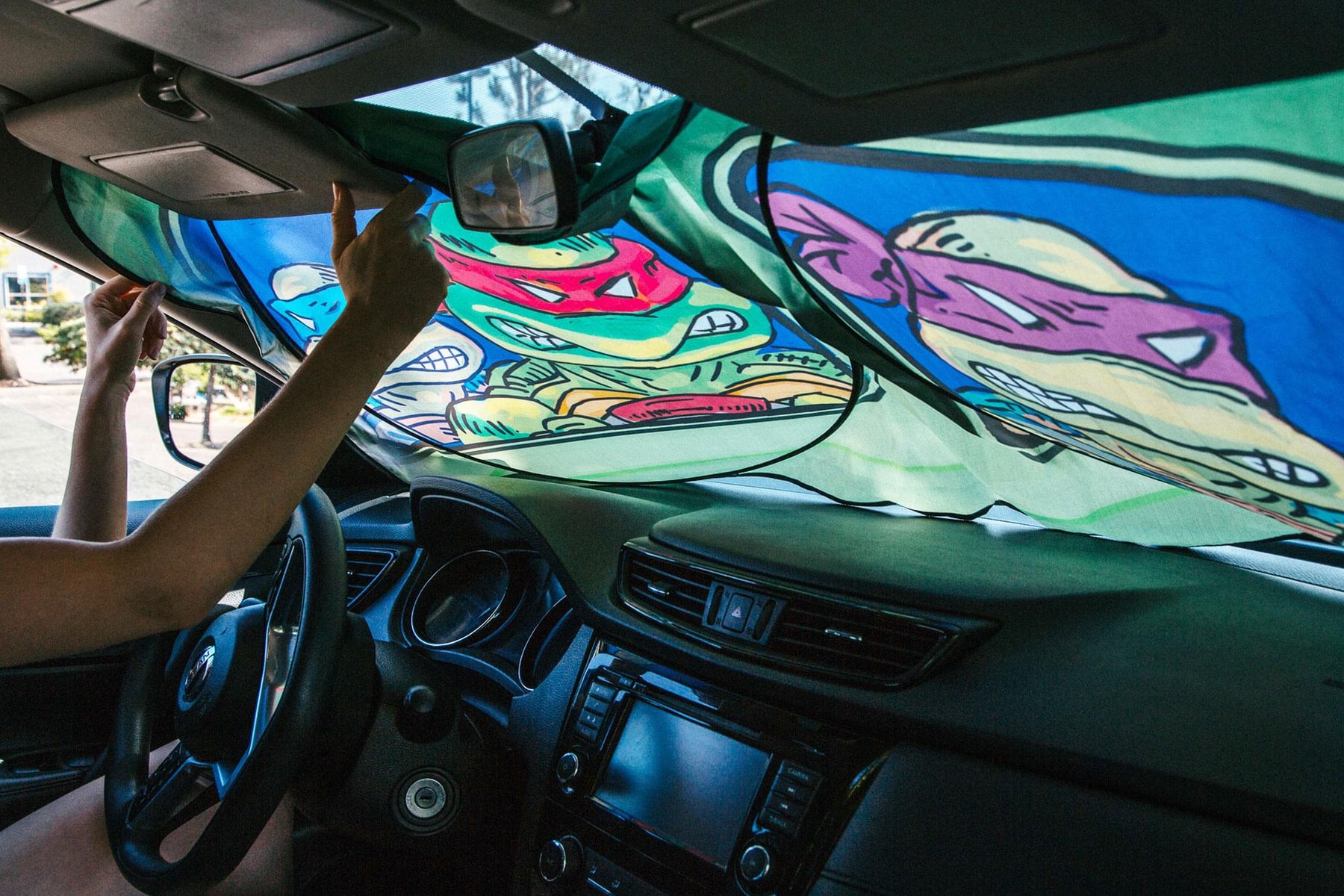 Teenage Mutant Ninja Turtles Sunshade for Car Windshield | 64 x 32 Inches