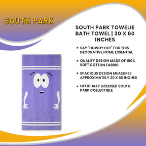 South Park Towelie Bath Towel | 30 x 60 Inches