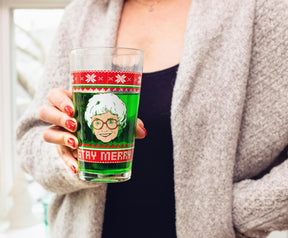 The Golden Girls Holiday Sweater 16-Ounce Pint Glasses | Set of 4