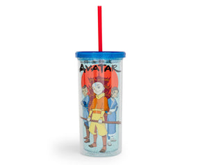 Avatar: The Last Airbender Trio Carnival Cup With Lid And Straw | 20 Ounces