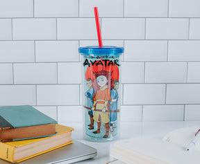 Avatar: The Last Airbender Trio Carnival Cup With Lid And Straw | 20 Ounces