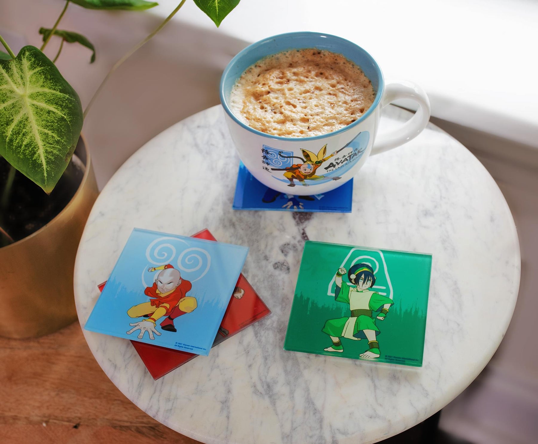 Avatar: The Last Airbender Characters Glass Coasters | Set of 4