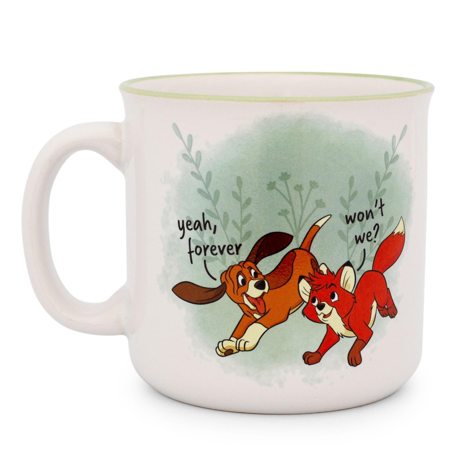 Disney Fox and the Hound "Friends Forever" Ceramic Camper Mug | Holds 20 Ounces