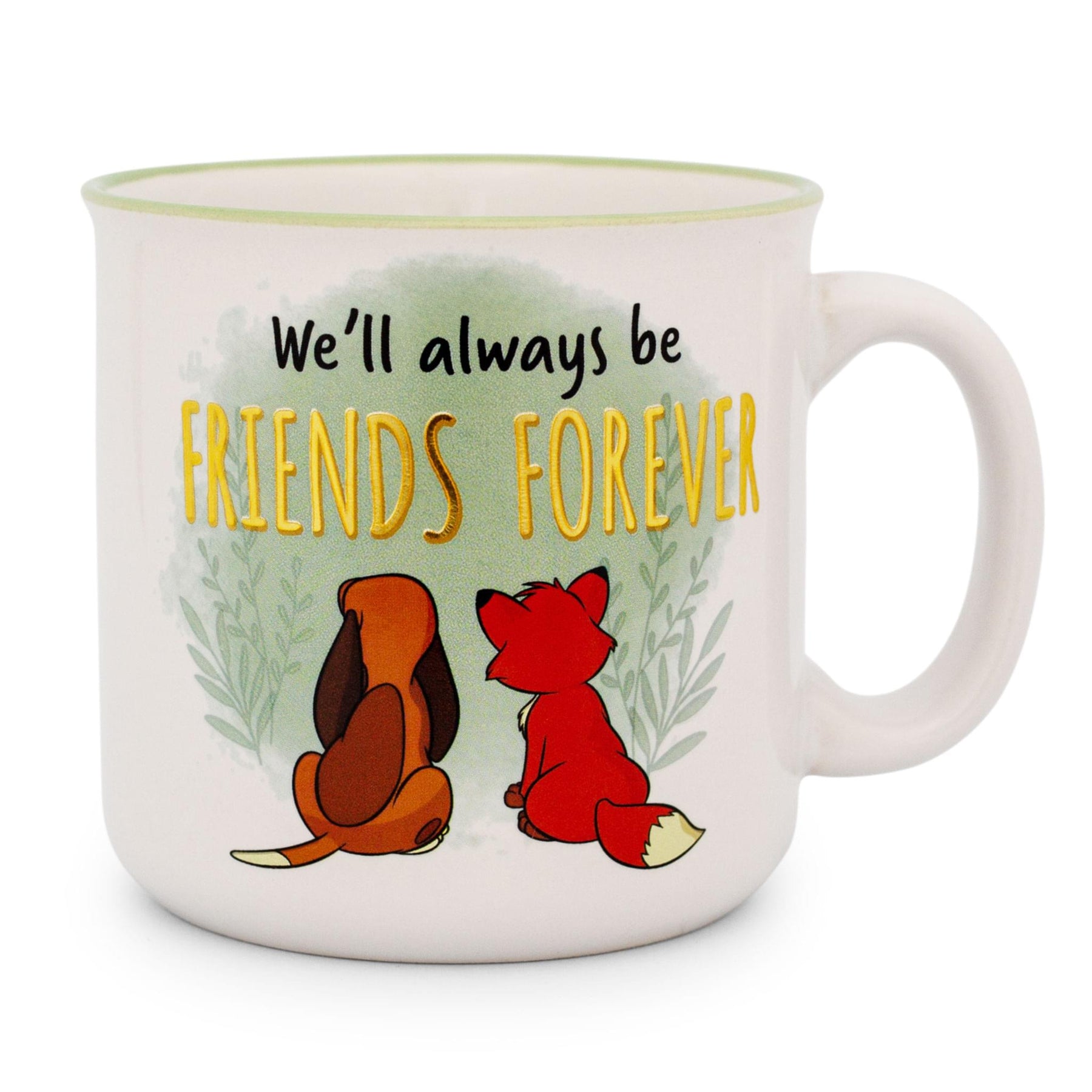 Disney Fox and the Hound "Friends Forever" Ceramic Camper Mug | Holds 20 Ounces