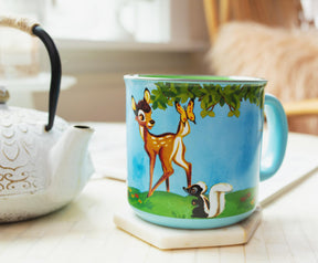 Disney Bambi Meadow Scene Ceramic Camper Mug | Holds 20 Ounces