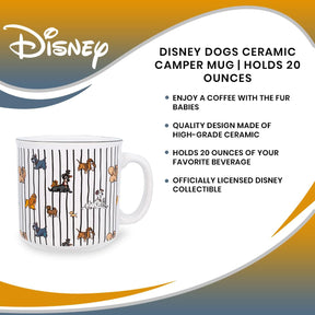 Disney Dogs Ceramic Camper Mug | Holds 20 Ounces