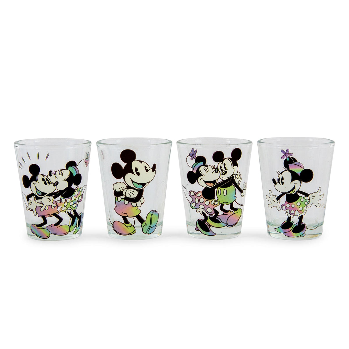 Mickey Mouse Color Collage Colored Bottom Collection Shot Glass