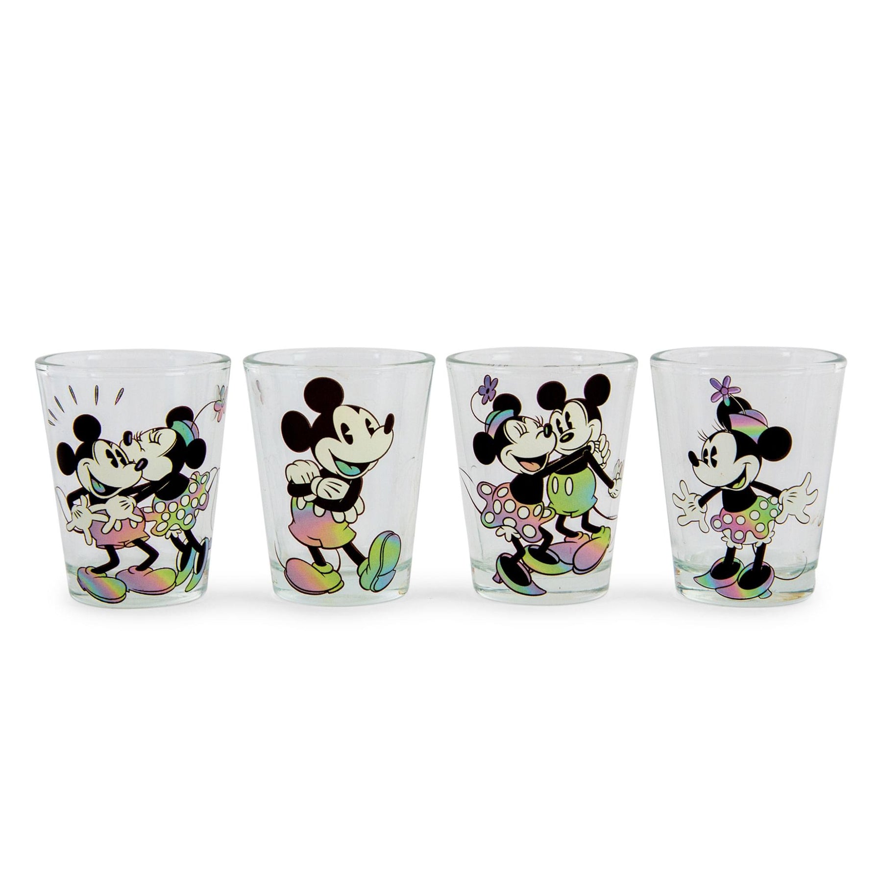 Set of 2 Classic Mickey Mouse Glasses Disney Production 5 1/2