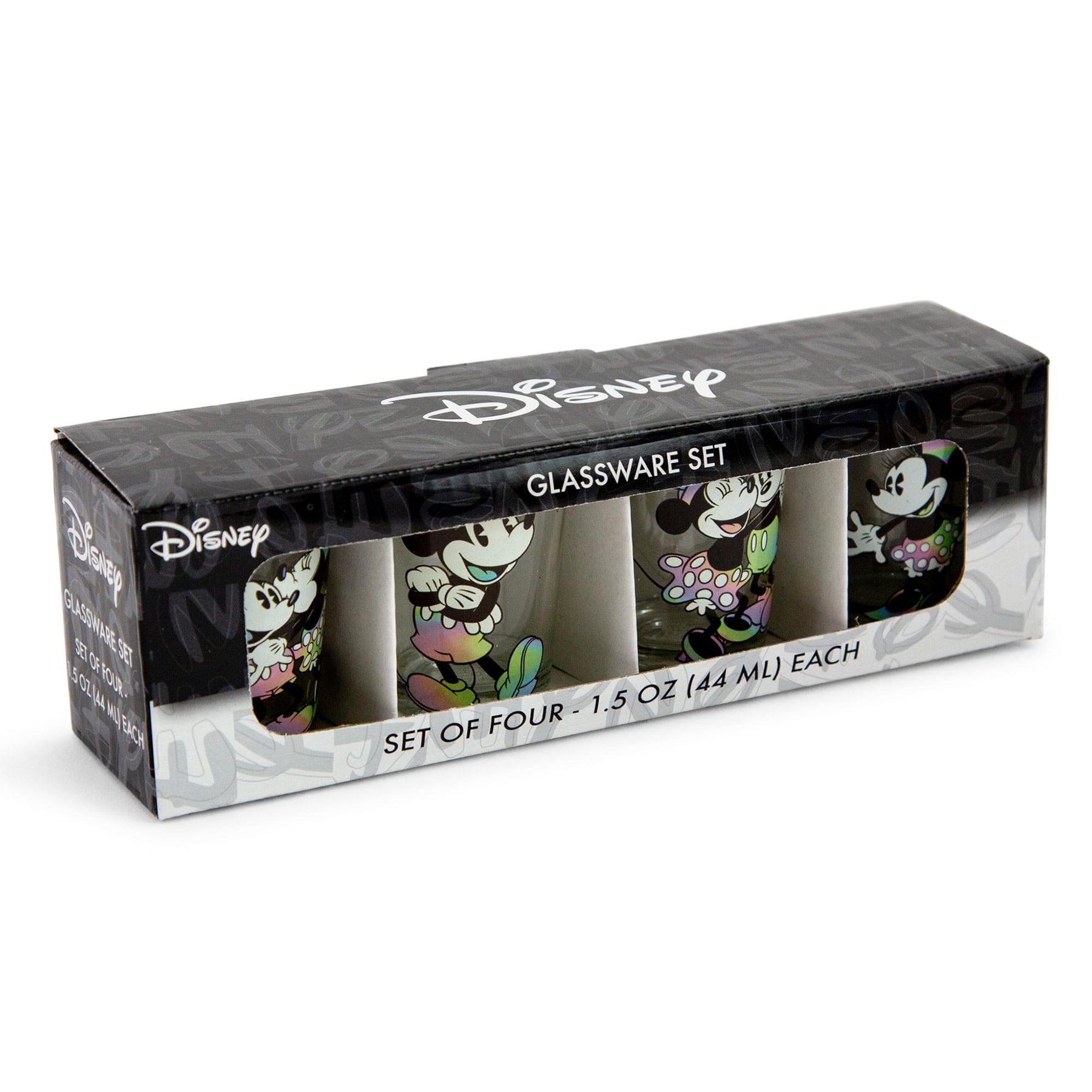 Mickey Mouse 862783 Mickey & Minnie Cute Couple Shot Glass Clear