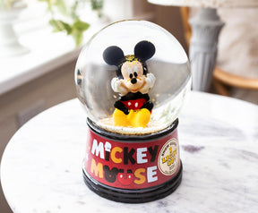 Disney Mickey Mouse Light-Up Collectible Snow Globe | 6 Inches Tall