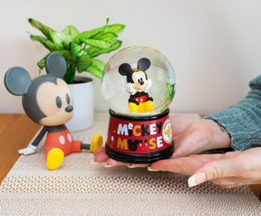 Disney Mickey Mouse Light-Up Collectible Snow Globe | 6 Inches Tall