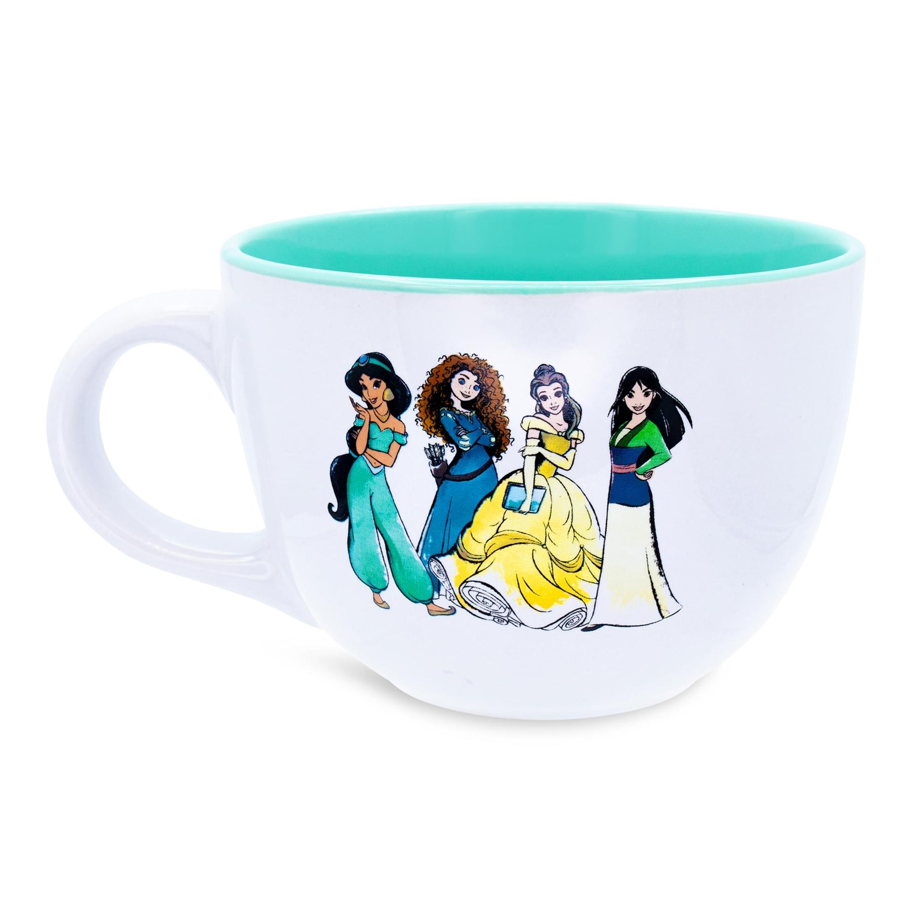 Disney Princess Royal Gathering Ceramic Soup Mug | Holds 24 Ounces