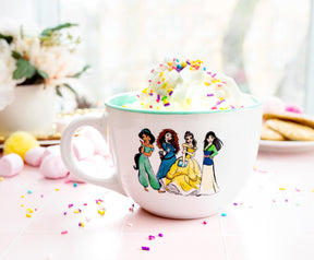 Disney Princess Royal Gathering Ceramic Soup Mug | Holds 24 Ounces