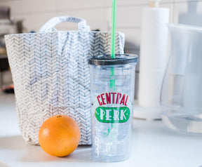 Friends Central Perk Cold Cup with Lid and Straw | Holds 20 Ounces