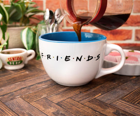 Friends Doodle Logo Ceramic Soup Mug | Holds 24 Ounces