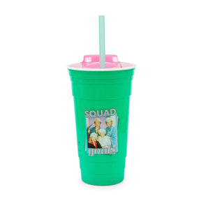 The Golden Girls "Squad Goals" Tumbler with Lid and Straw | Holds 32 Ounces