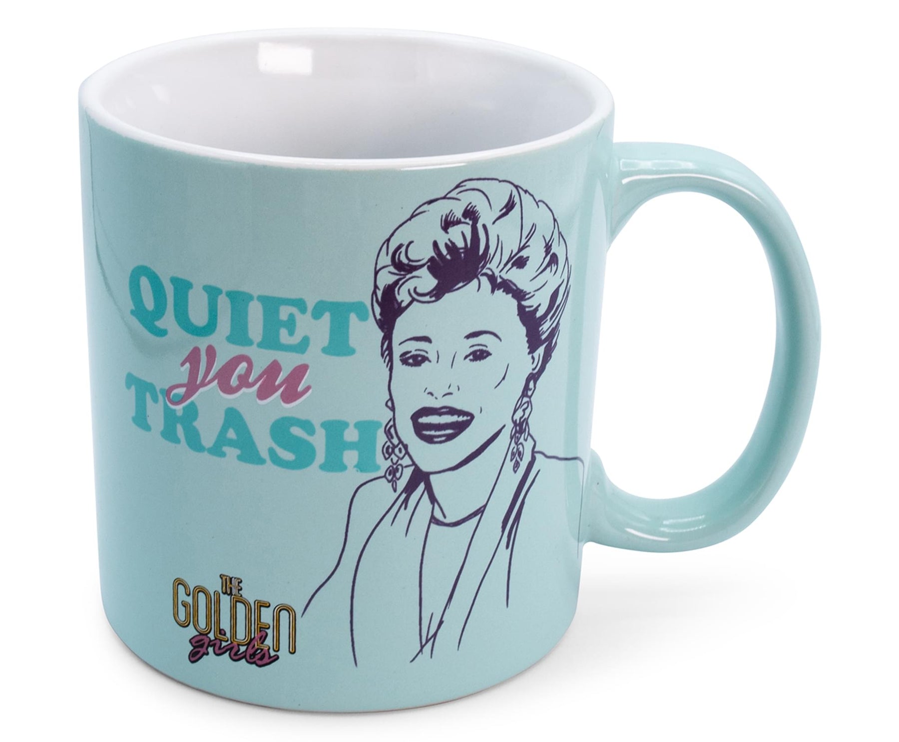 The Golden Girls "Quiet You Trash" Ceramic Mug | Holds 20 Ounces