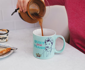 The Golden Girls "Quiet You Trash" Ceramic Mug | Holds 20 Ounces