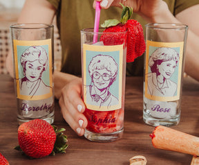 The Golden Girls 4 Piece 10-Ounce Glass Tumbler Set