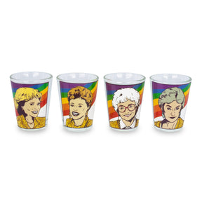 The Golden Girls Rainbow 1.5-Ounce Mini Glasses | Set of 4