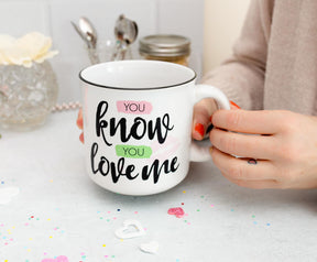 Gossip Girl "You Know You Love Me" Ceramic Camper Mug | Holds 20 Ounces