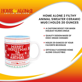 Home Alone 2 Filthy Animal Sweater Ceramic Mug | Holds 20 Ounces