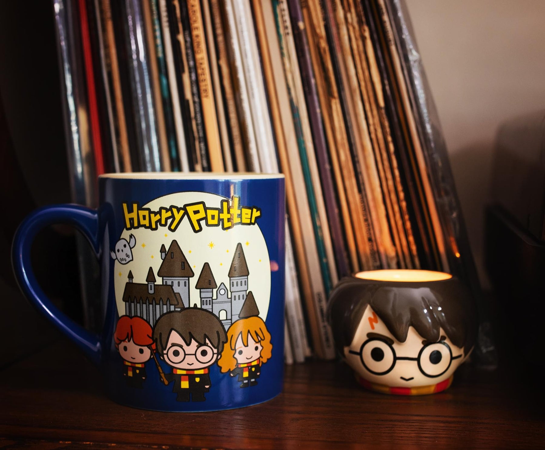 Harry Potter Chibi Trio Scene Ceramic Mug | Holds 14 Ounces