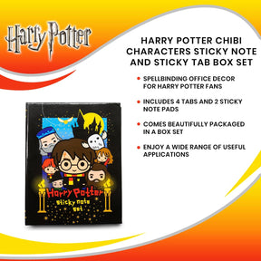 Harry Potter Chibi Characters Sticky Note and Sticky Tab Box Set