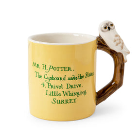 Harry Potter Envelope Ceramic Mug With Sculpted Hedwig Handle | Holds 20 Ounces