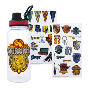 Harry Potter Quidditch 32-Ounce Water Bottle and Sticker Set