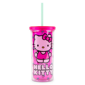 Sanrio Hello Kitty Berry Pink Carnival Cup With Lid | Holds 20 Ounces