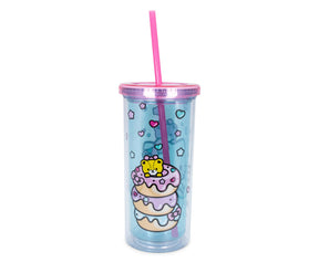 Hello Kitty Stacked Donuts Carnival Cup with Lid and Straw | Holds 20 Ounces