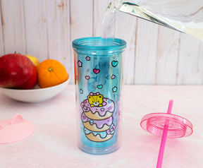 Hello Kitty Stacked Donuts Carnival Cup with Lid and Straw | Holds 20 Ounces