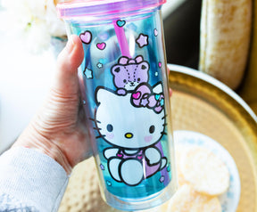 Hello Kitty Stacked Donuts Carnival Cup with Lid and Straw | Holds 20 Ounces