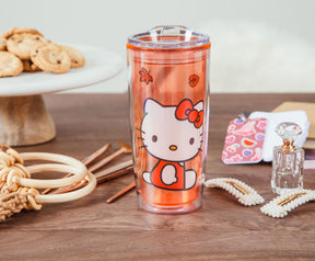 Sanrio Hello Kitty Pumpkin Spice Travel Tumbler w/ Slide Close Lid | 20 Ounces