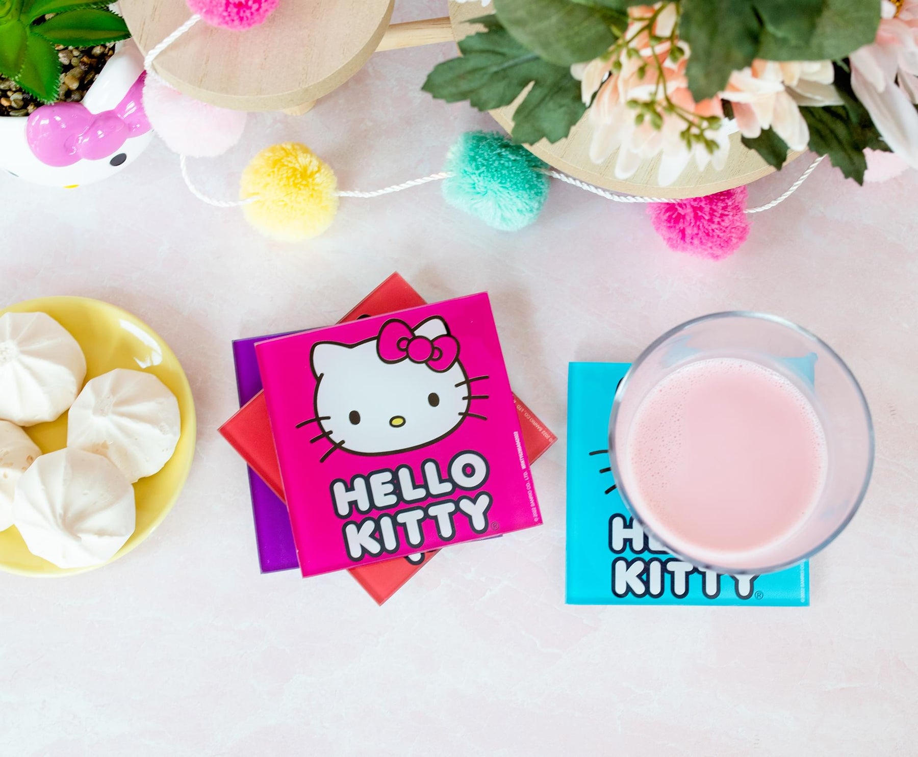 Bioworld Merchandising. Hello Kitty Character Coasters Set of 4