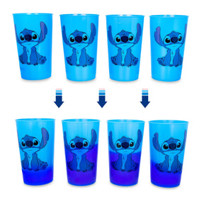 Disney Lilo & Stitch Color-Changing Plastic Cups | Set of 4