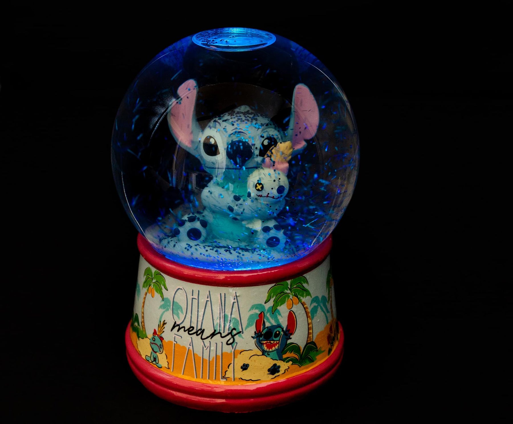 Disney Lilo  Stitch Light Up Inch Snow Globe Free Shipping