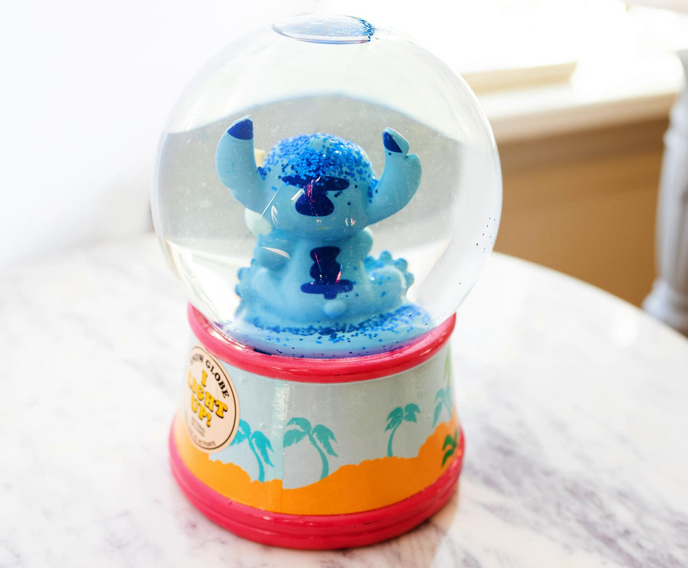 Disney Lilo & Stitch Light Up 6 Inch Snow Globe | Free Shipping