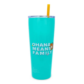 Disney Lilo & Stitch "Ohana Means Family" Double-Walled Stainless Steel Tumbler