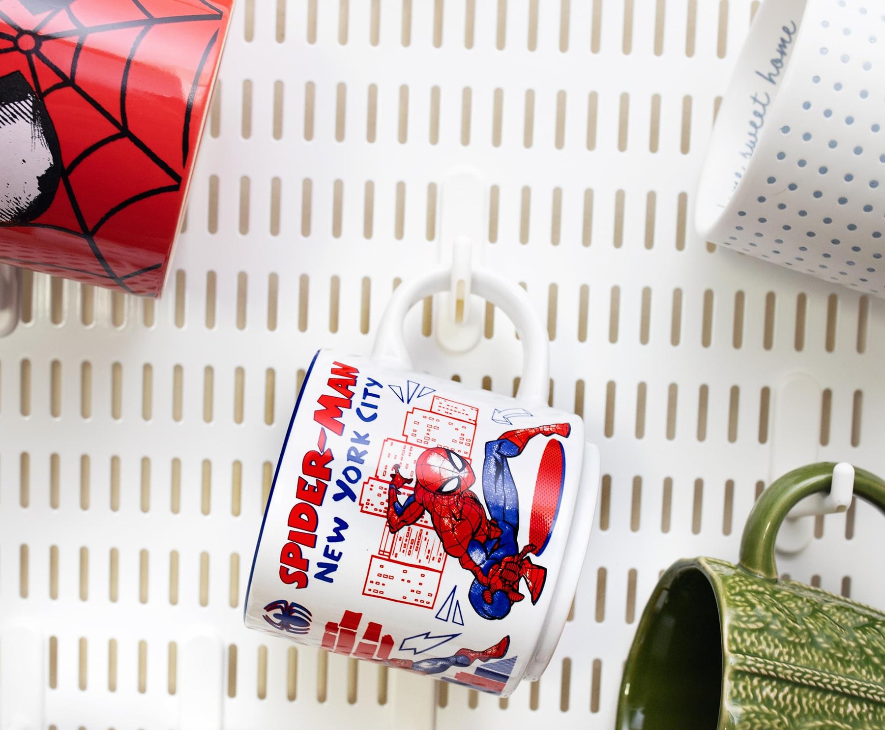 Silver Buffalo Marvel Comics Spider-Man New York City Ceramic Mug | Holds  13 Ounces