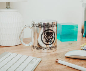 Marvel Black Panther Tribal Borders Electroplated Ceramic Mug | Holds 20 Ounces