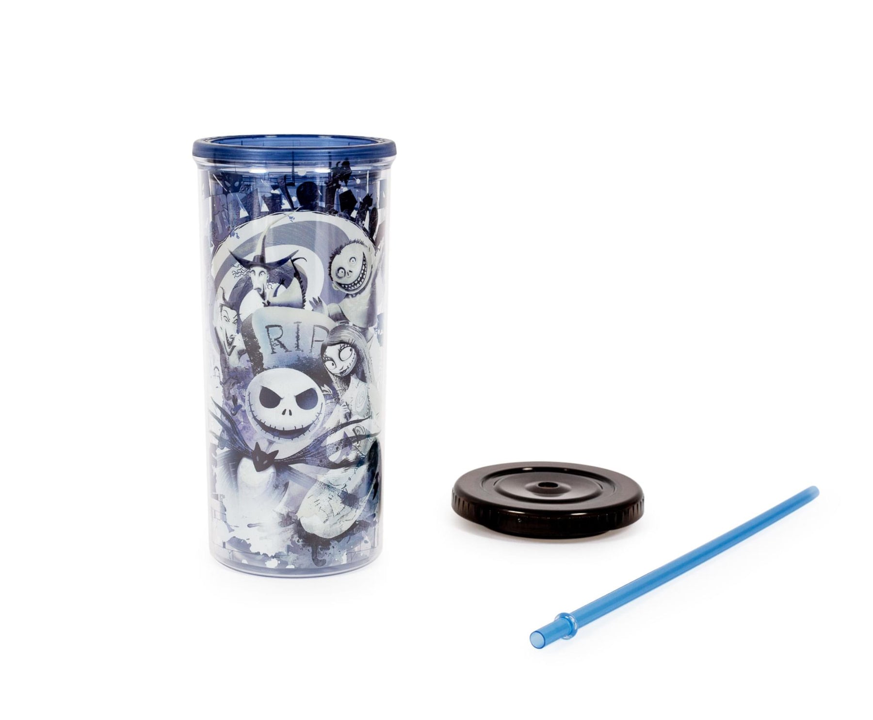 Silver Buffalo Disney The Nightmare Before Christmas Tumbler with Lid and  Straw | 32 Ounces