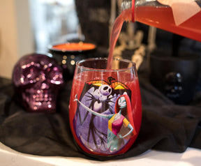 The Nightmare Before Christmas "Meant To Be" Stemless Glass | Holds 20 Ounces