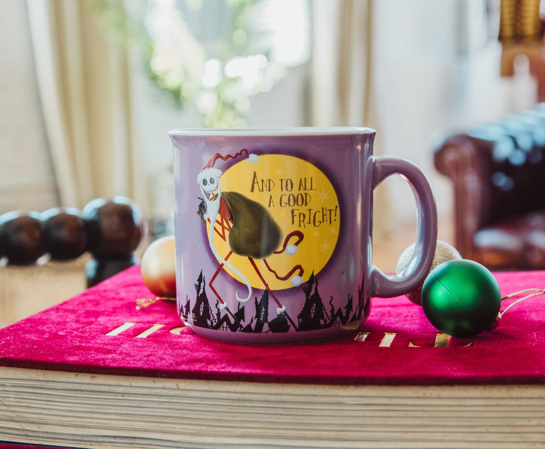 Disney The Nightmare Before Christmas Santa Jack Ceramic Camper Mug | 20 Ounces