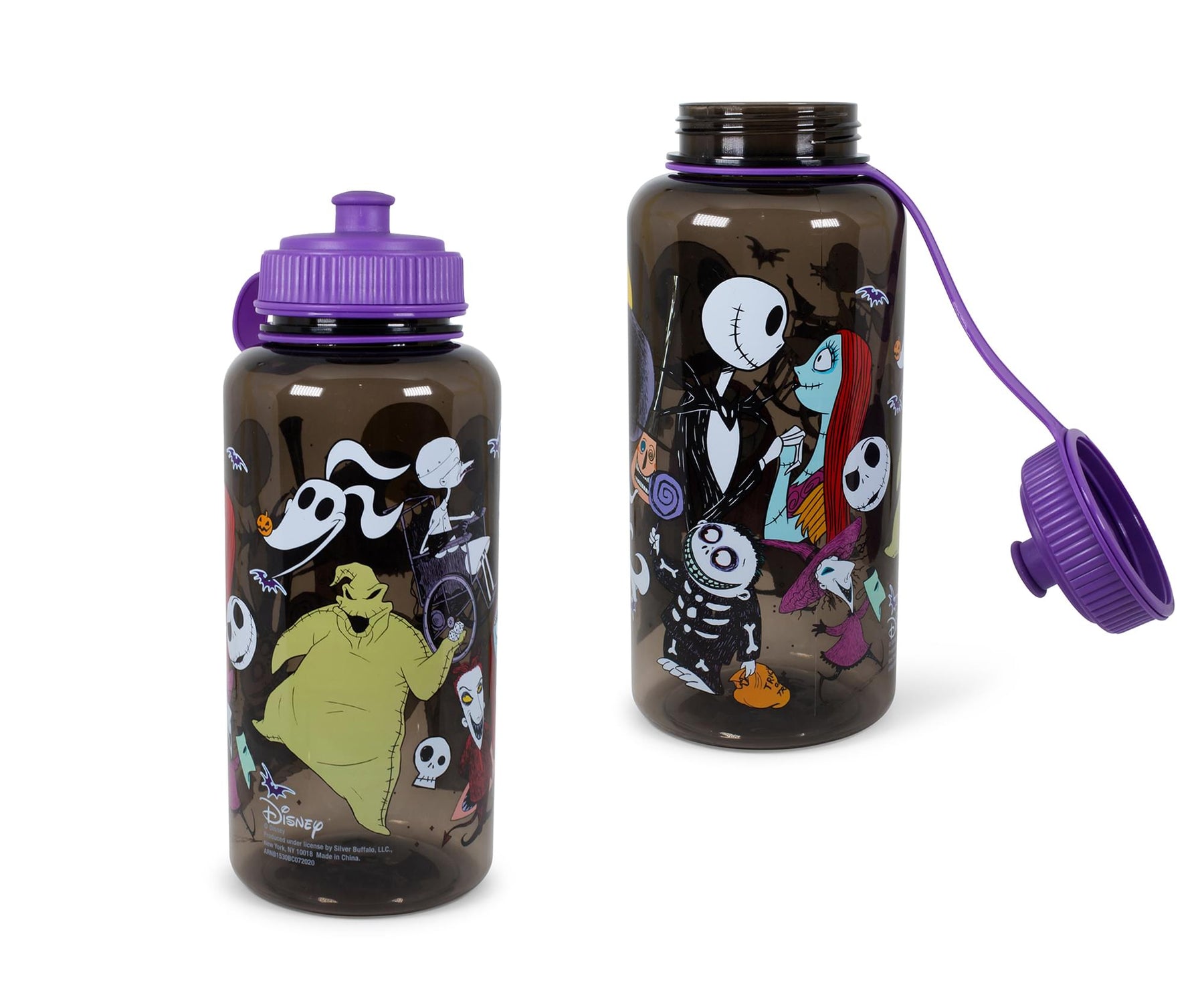 The Nightmare Before Christmas Plastic Water Bottle | Holds 34 Ounces