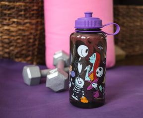 The Nightmare Before Christmas Plastic Water Bottle | Holds 34 Ounces