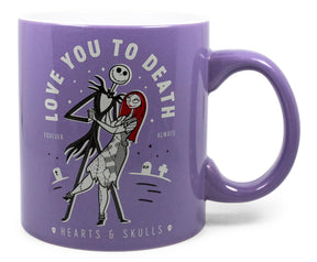 The Nightmare Before Christmas "Love You To Death" Ceramic Mug | Holds 20 Ounces