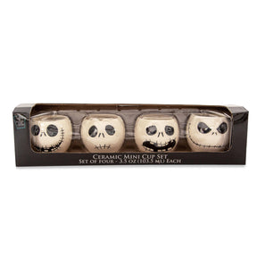 Disney The Nightmare Before Christmas Jack Faces Mini Ceramic Cups Shot Glass Set of 4